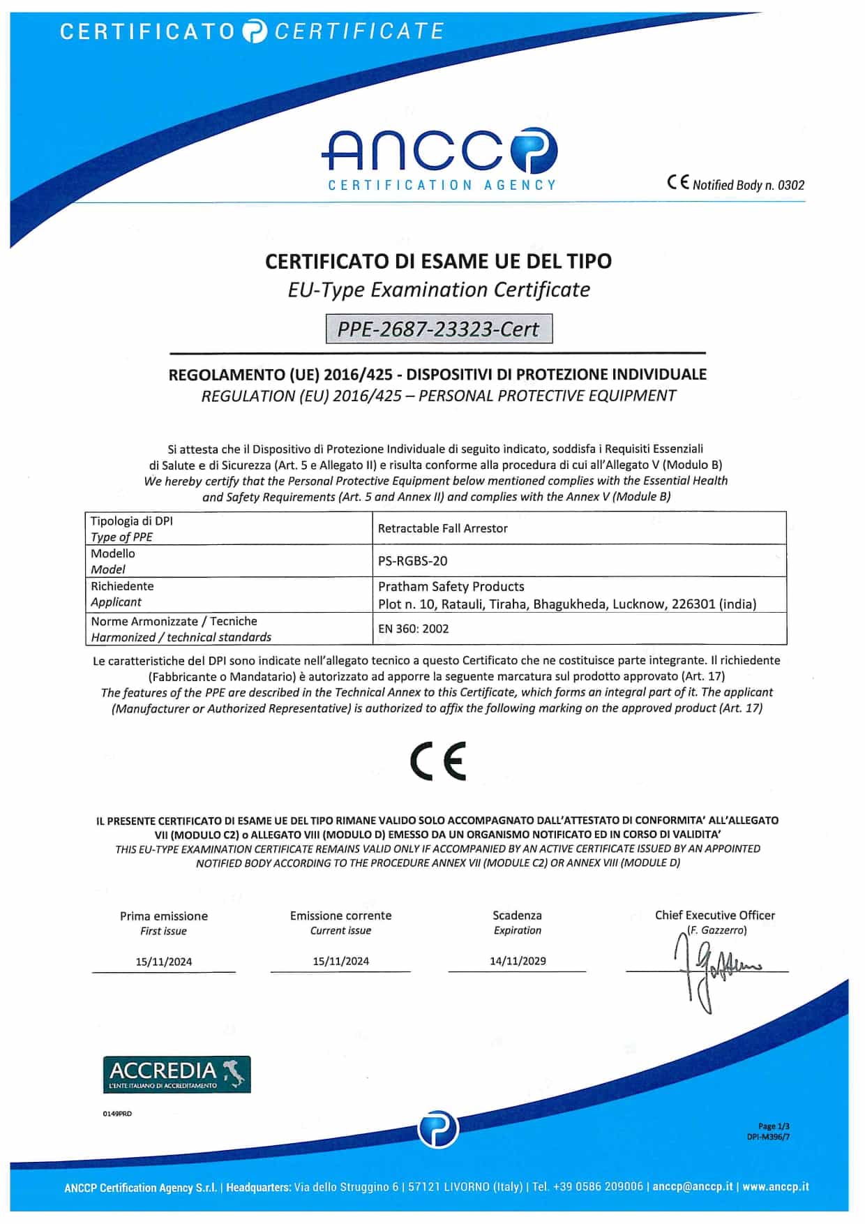 Registration Certificate