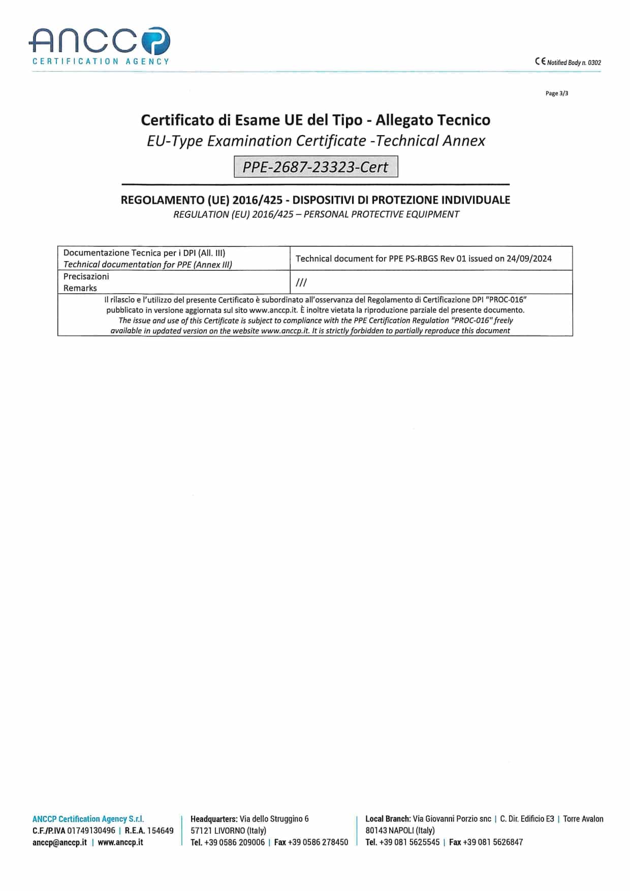 Registration Certificate